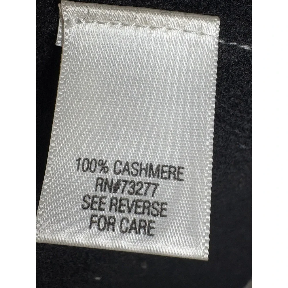 Apt 9 100% Cashmere Argyle Turtleneck Sweater Women's Size M Black Red Gray - Picture 5 of 6